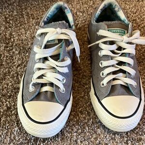 Converse Gray and White Chuck Taylor Sneakers